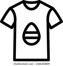 easter vector thin line icon