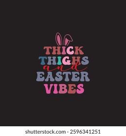Easter Vibes Thick Things, Coquette Bunny, Easter Glitter Brushstroke Girl, Happy Easter , Sublimation Design, Digital