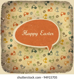 Easter vintage background. Vector illustration.