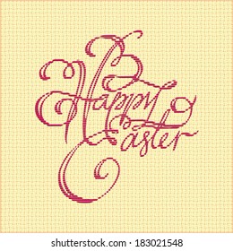 Easter vintage card. Vector illustration.