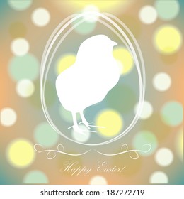 Easter, vintage frame