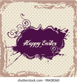 Easter vintage frame