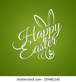 easter vintage lettering design background