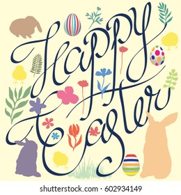 Easter watercolor design
