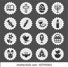 easter web icons for user interface design