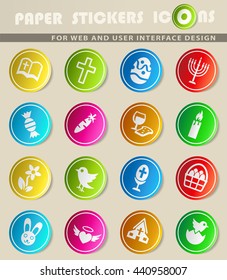 easter web icons for user interface design