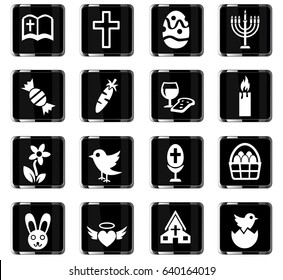 easter web icons for user interface design