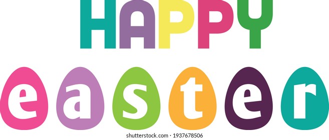 Easter Wishes, Typography for print or use as poster, card, flyer or T Shirt