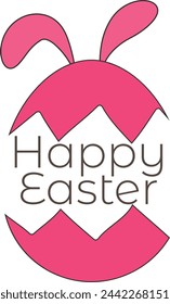 Easter Wishes, Typography for print or use as poster, card, flyer or T Shirt