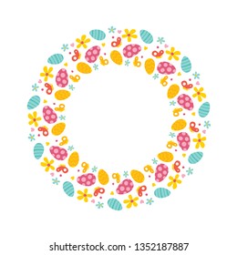 Easter Wreath With Eggs
