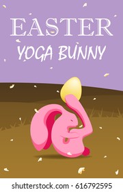 Easter yoga bunny.