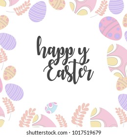 Easter,background  with beautiful and colorful eggs