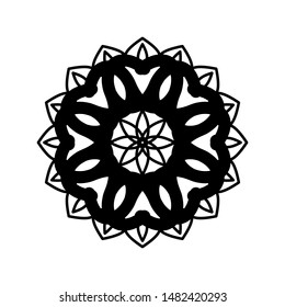 Eastern Arabesque Icon Symbol Design Inspiration Isolated Black On White Vector Illustration