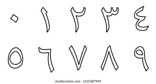 69 Arabic Indic Numerals Images, Stock Photos & Vectors | Shutterstock