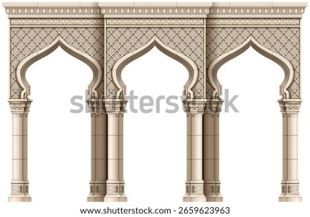 Eastern arch mosaic gate frame