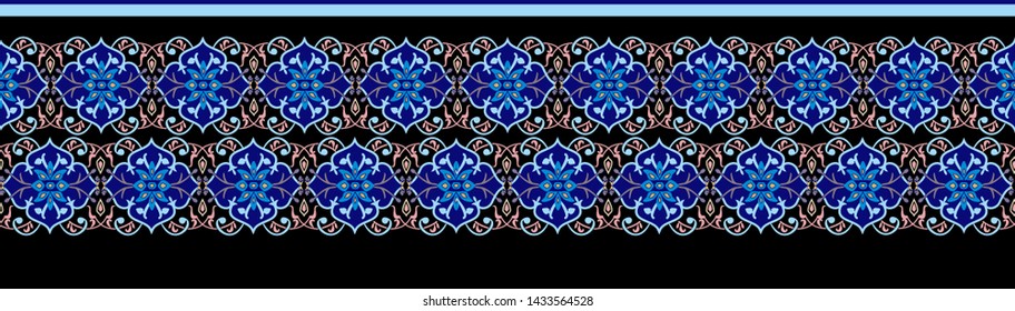 Eastern border ornament. For printing on fabric, painting.