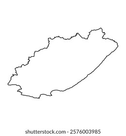 Eastern Cape province map, administrative division of South Africa. Vector illustration.