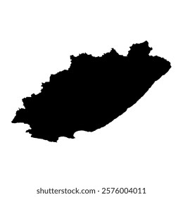 Eastern Cape province map, administrative division of South Africa. Vector illustration.