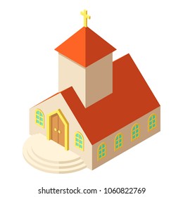 Eastern church icon. Isometric illustration of eastern church vector icon for web