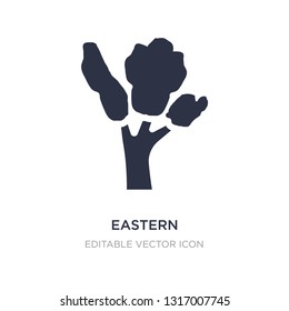 eastern cottonwood tree icon on white background. Simple element illustration from Nature concept. eastern cottonwood tree icon symbol design.