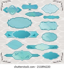 Eastern elegant frames for signs, business and scrapbooking design