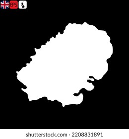 Eastern England, UK region map. Vector illustration.