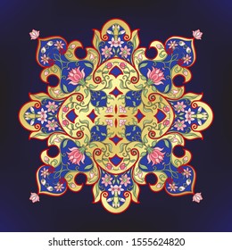 Eastern ethnic motif, traditional muslim ornament. Element for design. Vector illustration