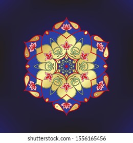 Eastern ethnic motif, traditional muslim ornament. Element for design. Vector illustration