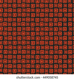 Eastern Georgian seamless pattern. Wallpaper with Caucasian pattern