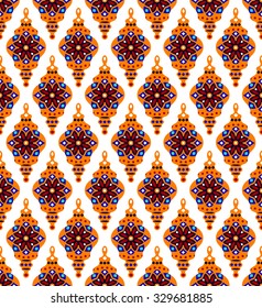 Eastern Lantern, Turkish lamp, vector