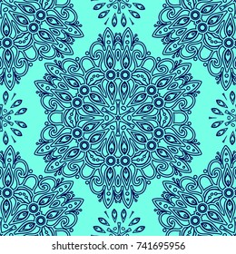 Eastern  ornament ,  seamless pattern for textiles, wallpapers and other. Vector image.