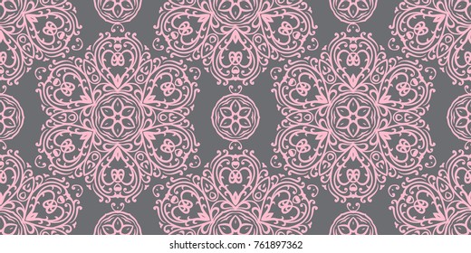 Eastern  ornament ,  seamless pattern for textiles, wallpapers and other. Vector image.