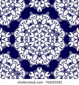 Eastern  ornament ,  seamless pattern for textiles, wallpapers and other. Vector image.