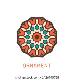 Eastern ornament vector symbol and illustration