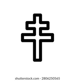 Eastern Orthodoxy. Editable stroke vector icon.