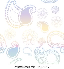 Eastern pattern against white background