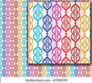 eastern pattern (seamless, background)