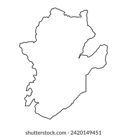 Eastern Province map, administrative division of Sierra Leone. Vector illustration.