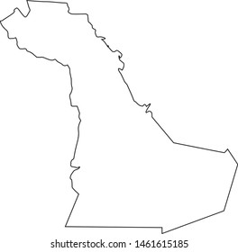 Eastern Province region map in Saudi Arabia