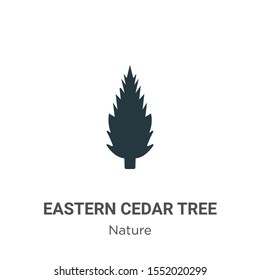 Eastern redcedar tree vector icon on white background. Flat vector eastern redcedar tree icon symbol sign from modern nature collection for mobile concept and web apps design.
