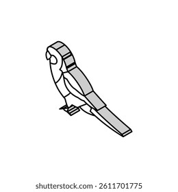 eastern rosella parrot bird isometric icon vector. eastern rosella parrot bird sign. isolated symbol illustration