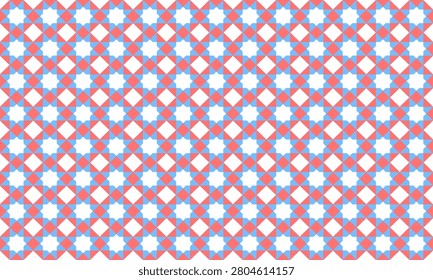 Eastern Style Geometric Background Pattern