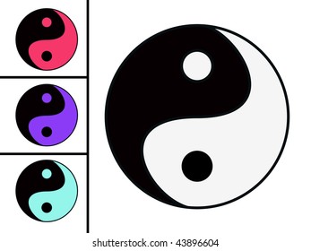 Eastern symbol of harmony. yin yang