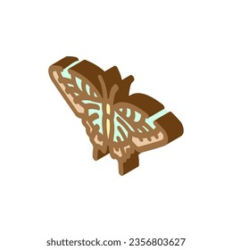 eastern tiger swallowtail summer isometric icon vector. eastern tiger swallowtail summer sign. isolated symbol illustration