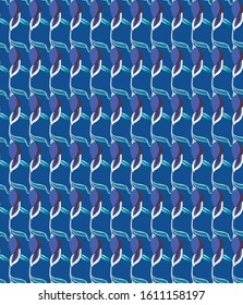 eastern tile blue flower pattern