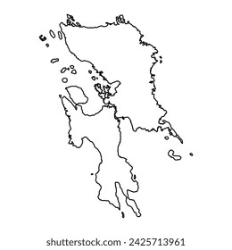 Eastern Visayas Region map, administrative division of Philippines. Vector illustration.