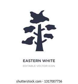 eastern white pine tree icon on white background. Simple element illustration from Nature concept. eastern white pine tree icon symbol design.