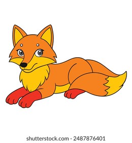 Lobo del Este yace icono Ilustración vectorial