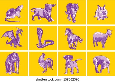 East's calendar animals