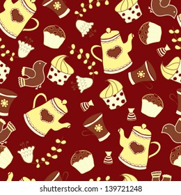 ea,sweets seamless doodle pattern. Copy that square to the side and you'll get seamlessly tiling pattern which gives the resulting image the ability to be repeated or tiled without visible seams.
